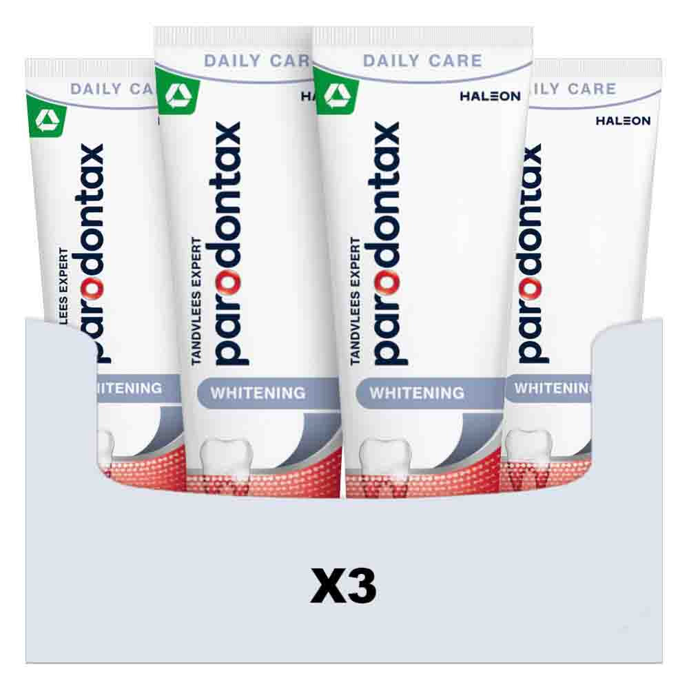 3x Parodontax Tandpasta bij Bloedend Tandvlees Whitening 2 x 75 ml