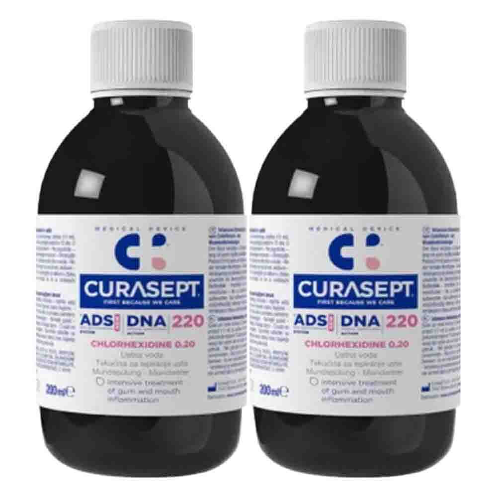 2x Curasept Mondspoeling ADS DNA 220 0,20% CHX 200 ml