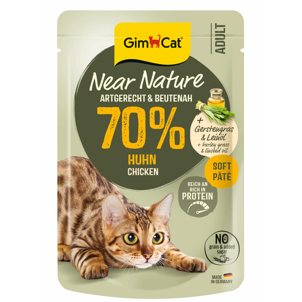 GimCat Kattenvoer Near Nature Kip 85 gr