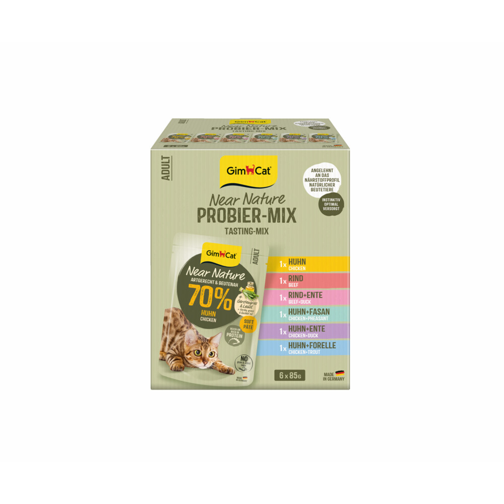 GimCat Kattenvoer Near Nature Mix 6 x 85 gr