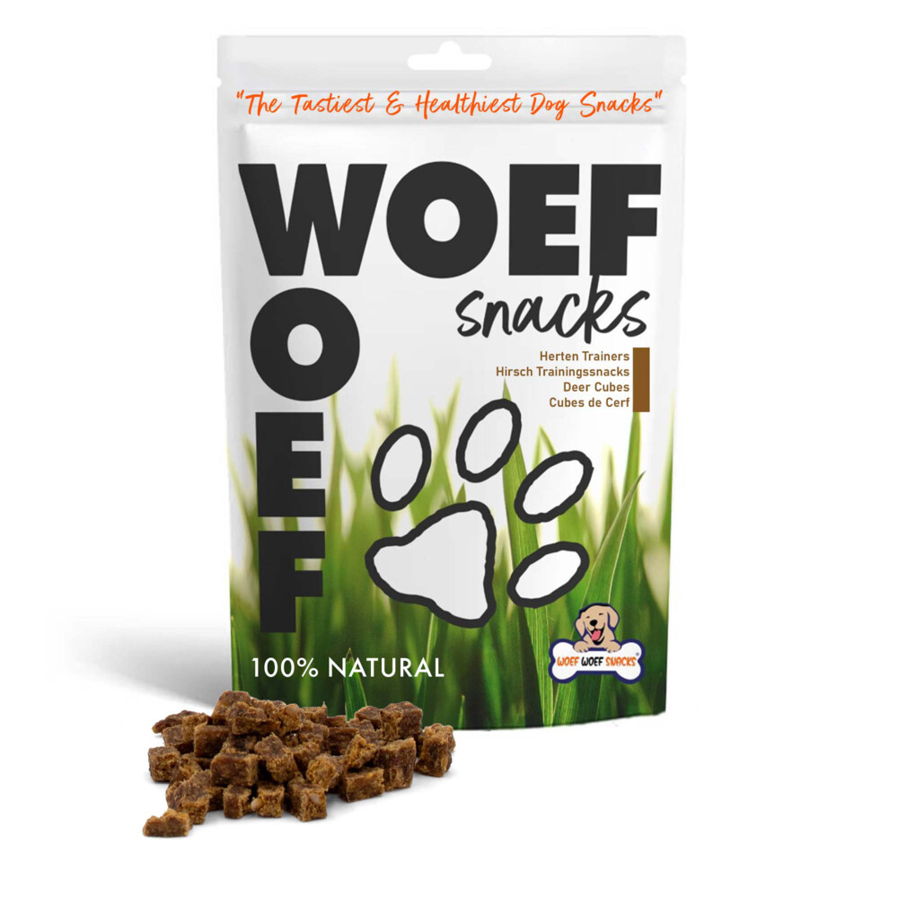 Woef Woef Hondensnack Hert Trainers S 100 gr