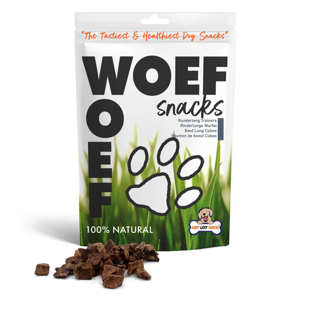 Woef Woef Hondensnack Runderlong Trainers M 100 gr