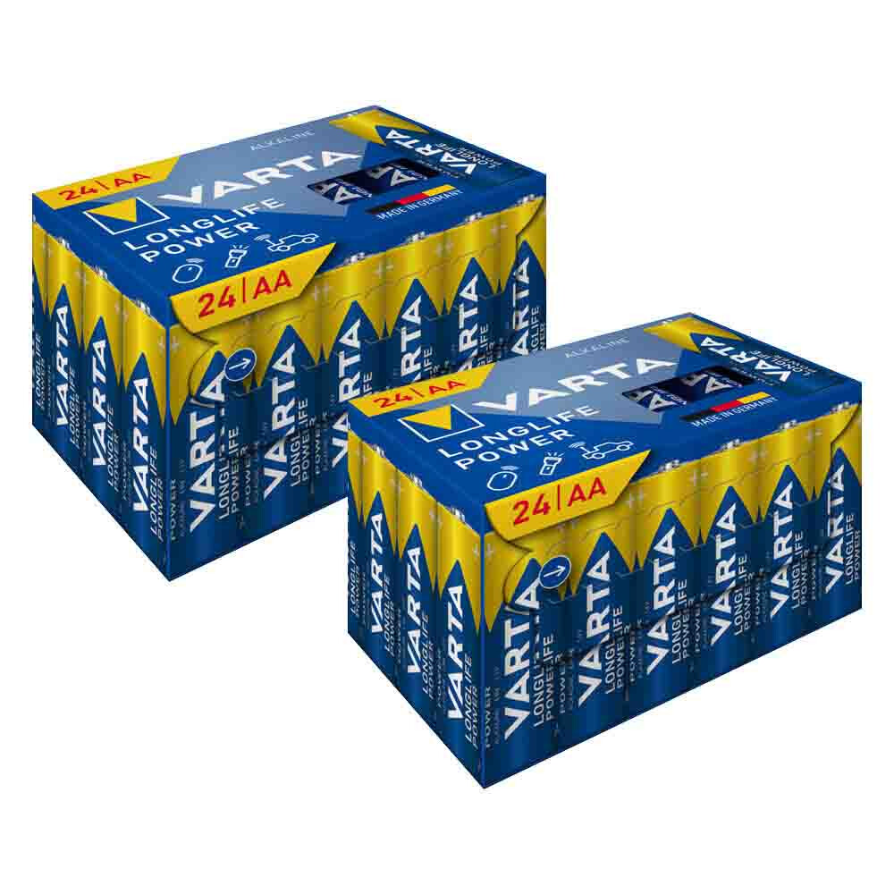 2x Varta Longlife Power Aa Cube Pack 24 Stuks