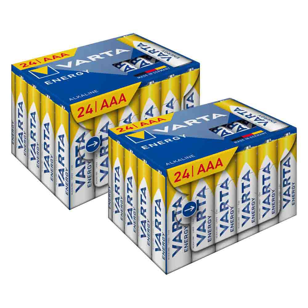2x Varta Energy AAA Cube Pack 24 stuks