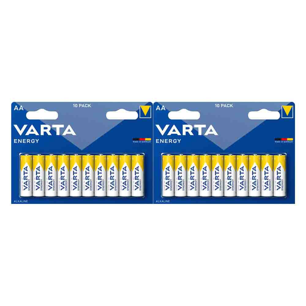2x Varta Energy AA Blister 10 stuks