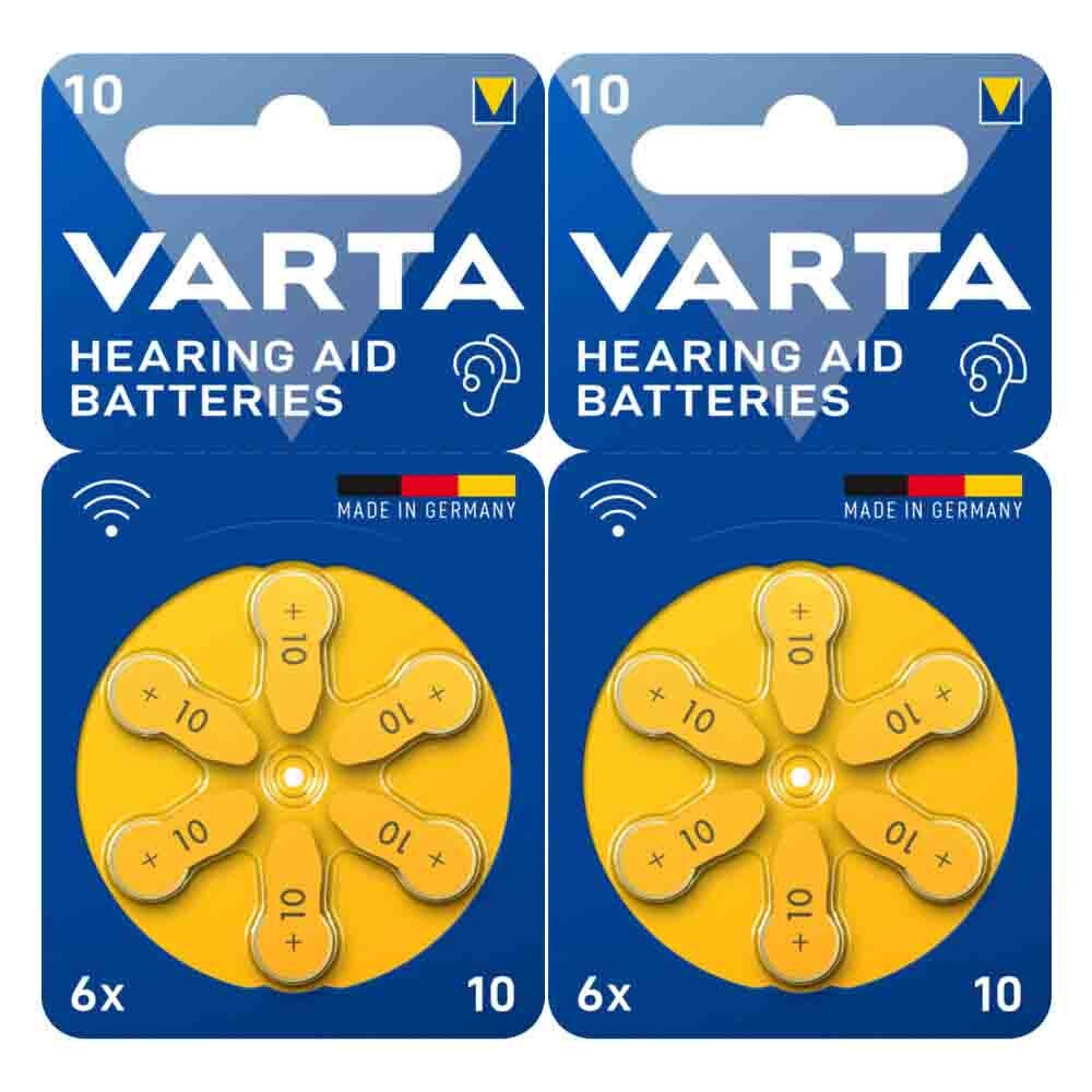 2x Varta Gehoorbatterij Gehoorapparaat 10 Blister 6 Stuks