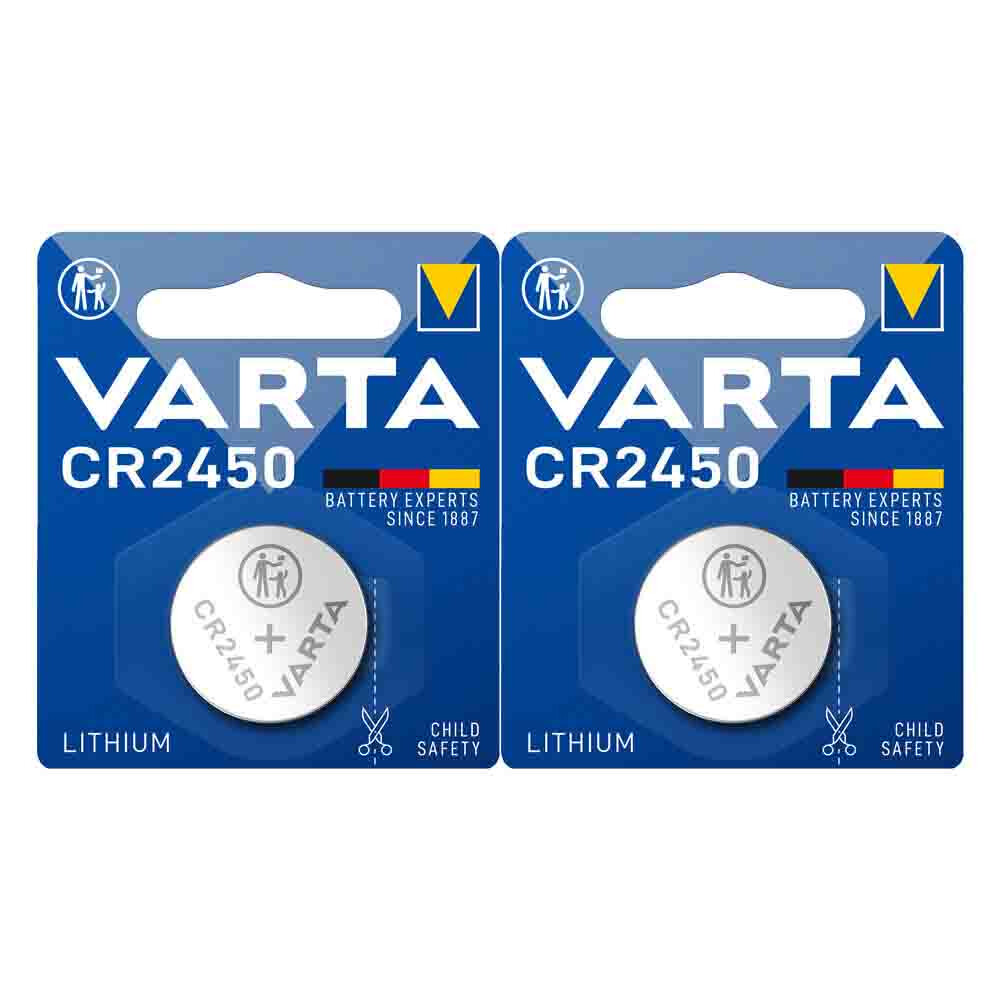 2x Varta Lithium Coin CR2450 Blister