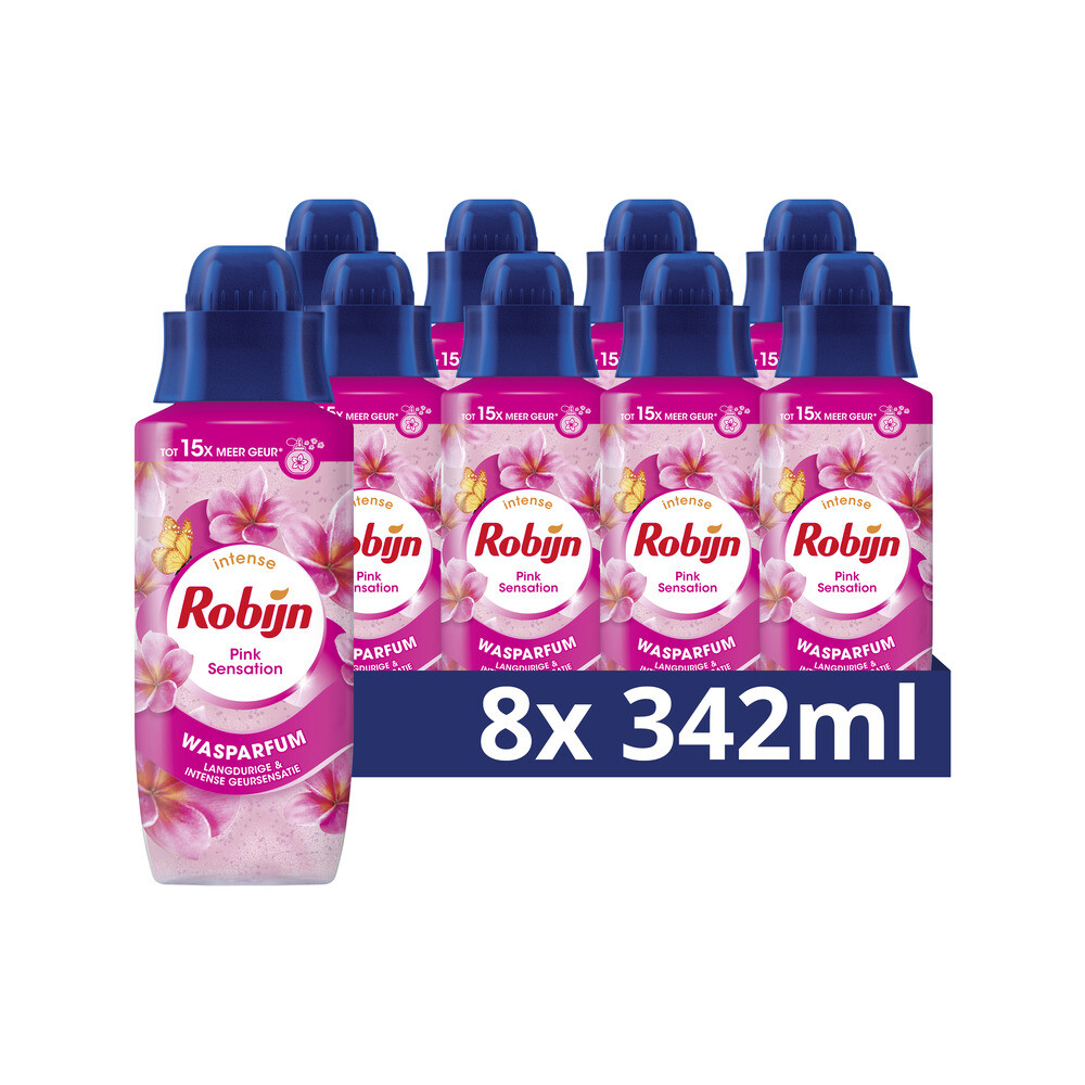 8x Robijn Wasparfum Pink Sensation 342 ml