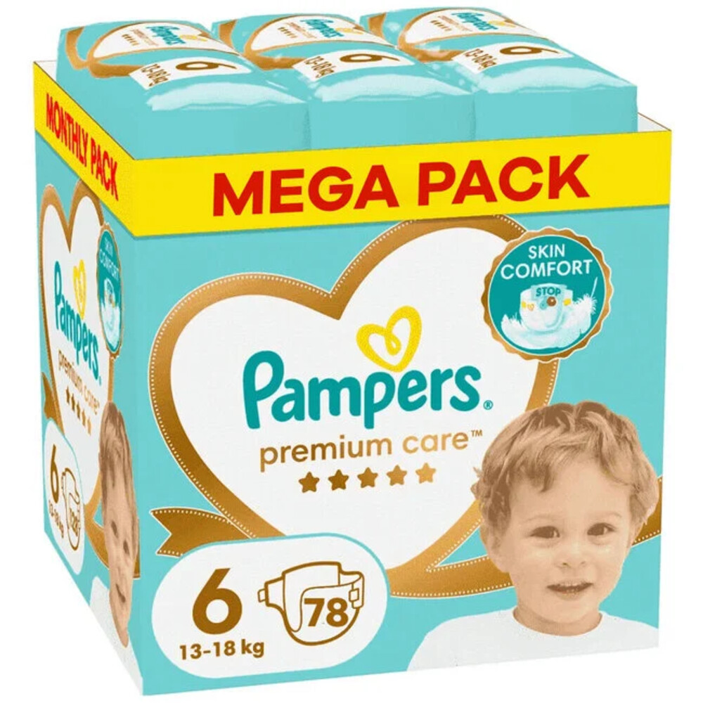 Pampers Premium Care Luiers Maat 6 (13-18 kg) 78 stuks