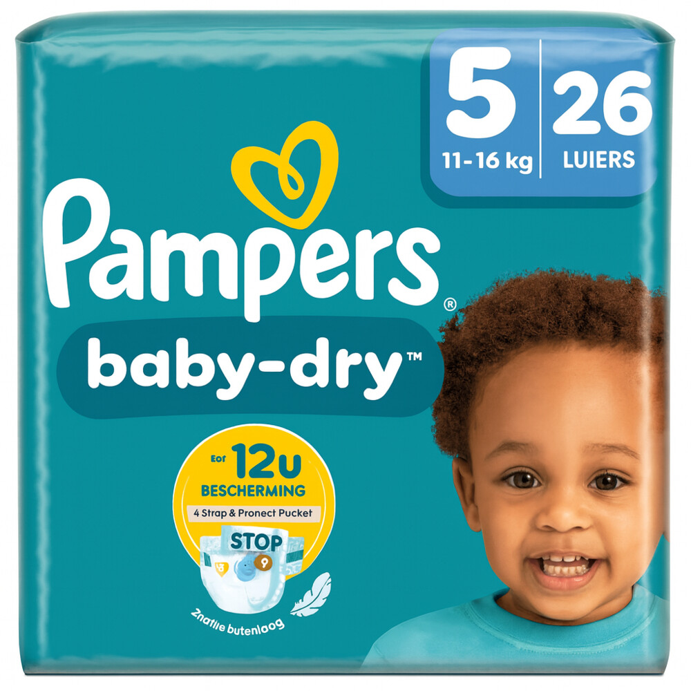 Pampers 4x  Baby Dry Luiers Maat 5 (11-16 kg) 26 stuks