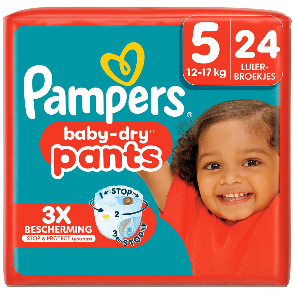 Pampers 4x  Baby Dry Luierbroekjes Maat 5 (12-17 kg) 24 stuks