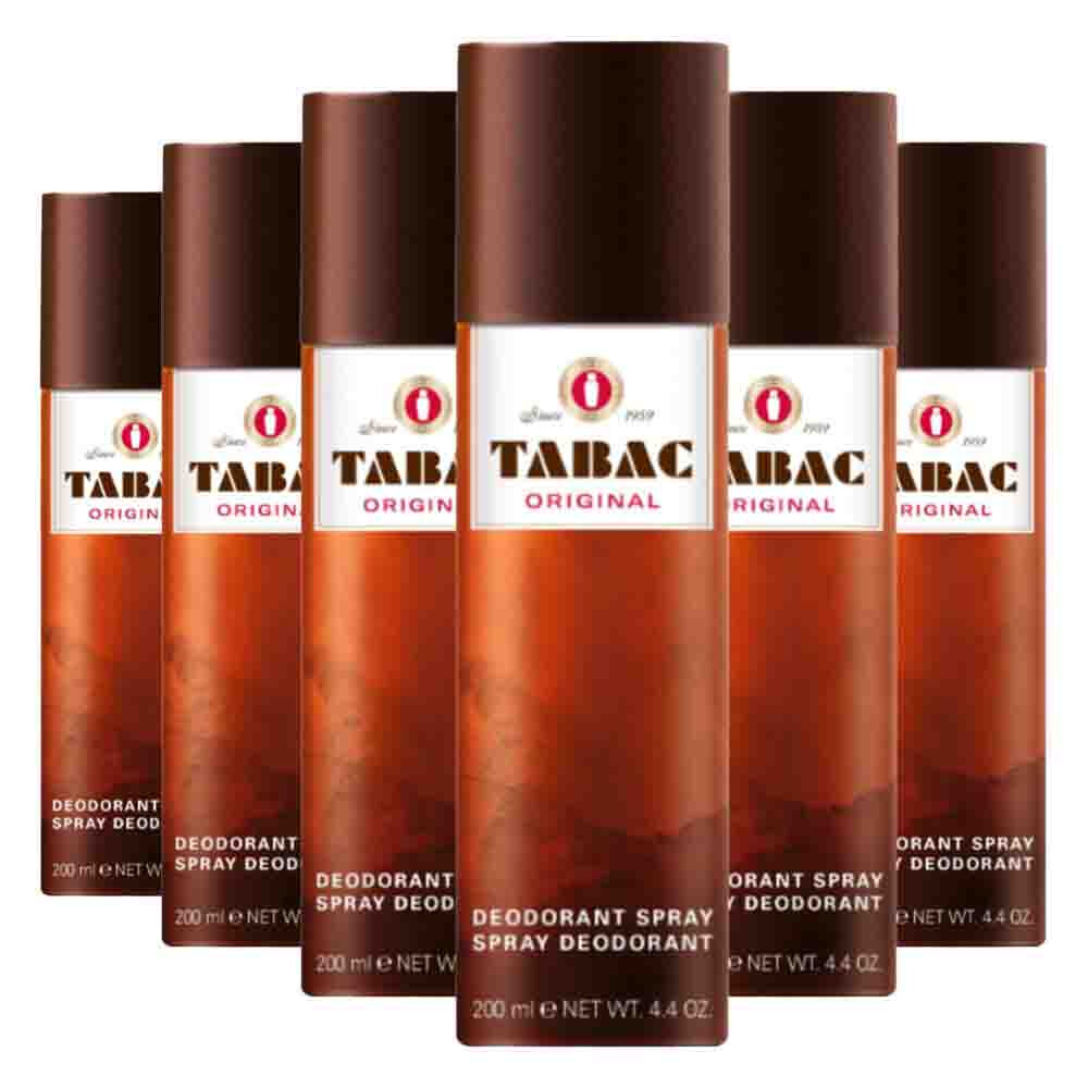 6x Tabac Original Deodorant Spray 200 ml