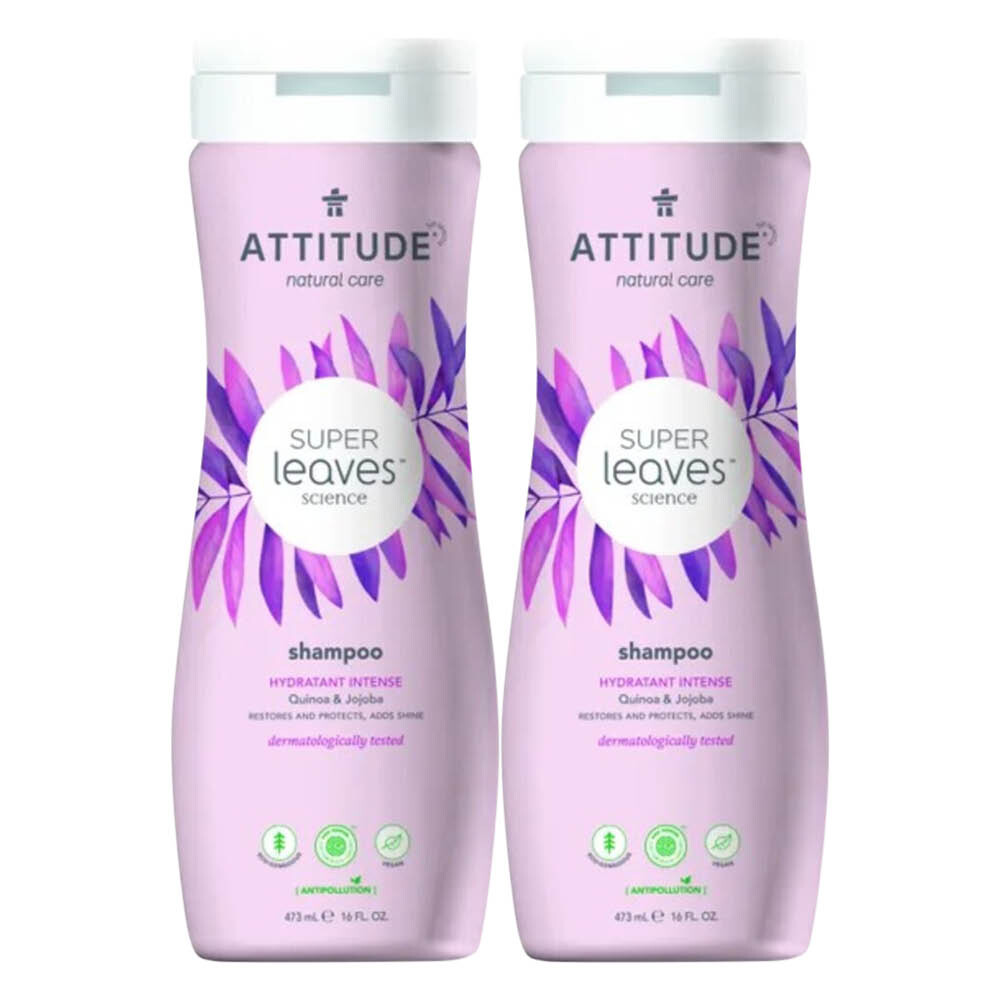 2x Attitude Shampoo Hydratant Intense Quinoa&Jojoba 473 ml