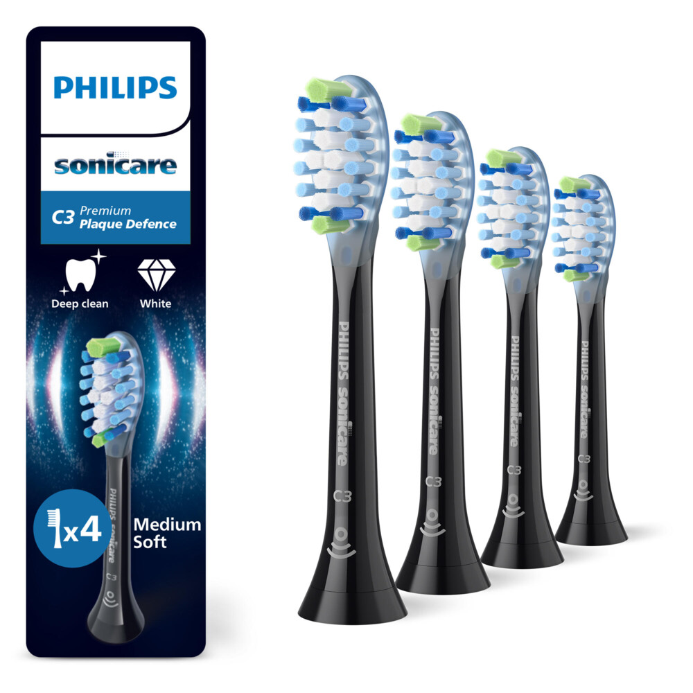 Philips Sonicare Opzetborstels C3 Premium Plaque Defence voor extra grondige plaque-verwijdering, voor elk sonicare handstuk