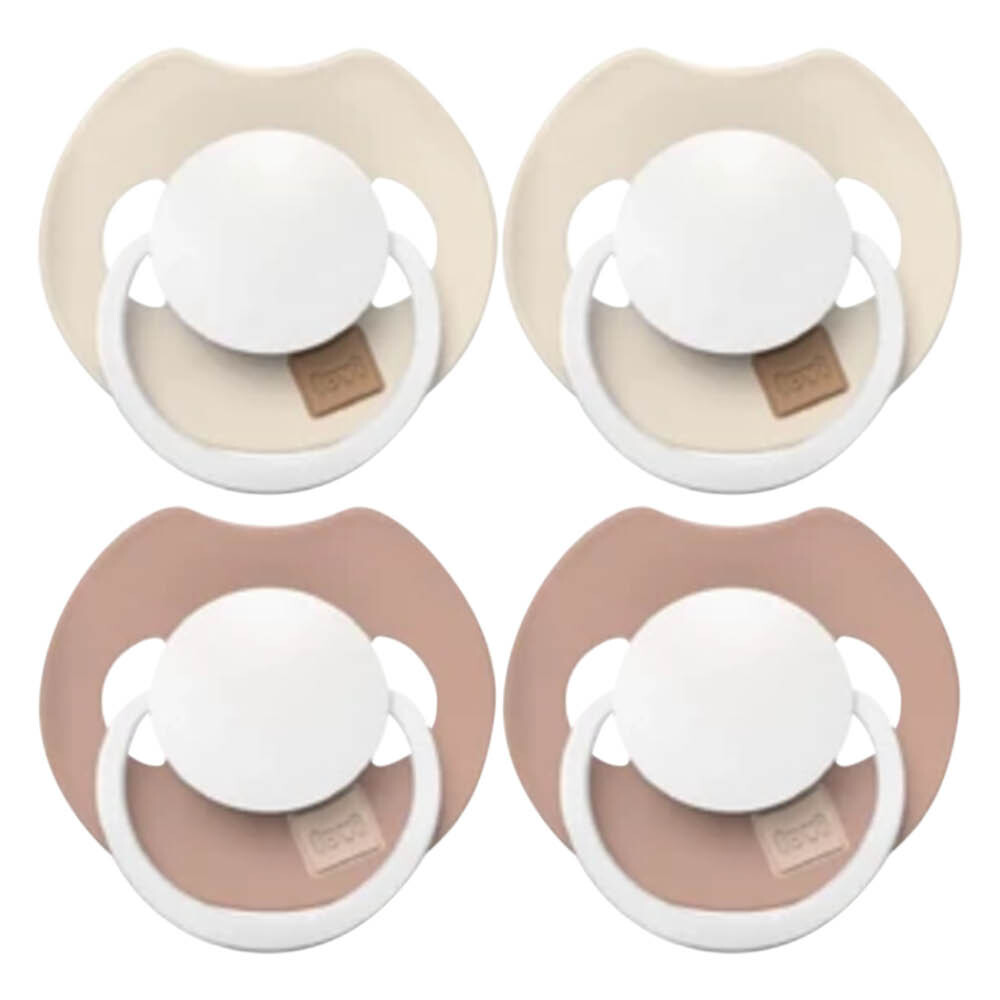 2x Difrax Fopspeen Prime Glow Dynamic 18+ mnd Ivory Blush 2 stuks