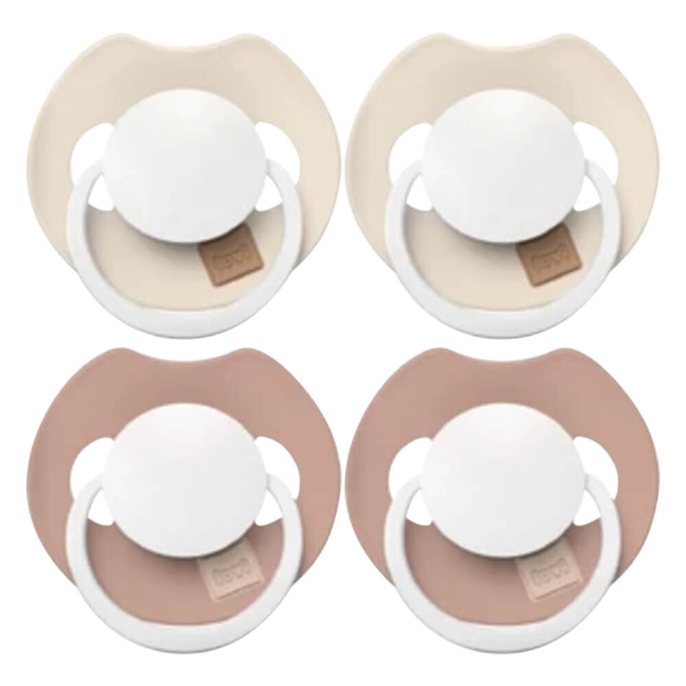 2x Difrax Fopspeen Prime Glow Dynamic 0-6 mnd Ivory Blush 2 stuks