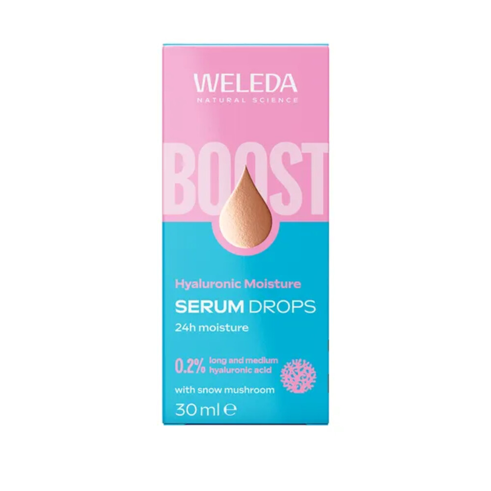 2e halve prijs: WELEDA Serum Drops Hyaluronic Boost 30 ml