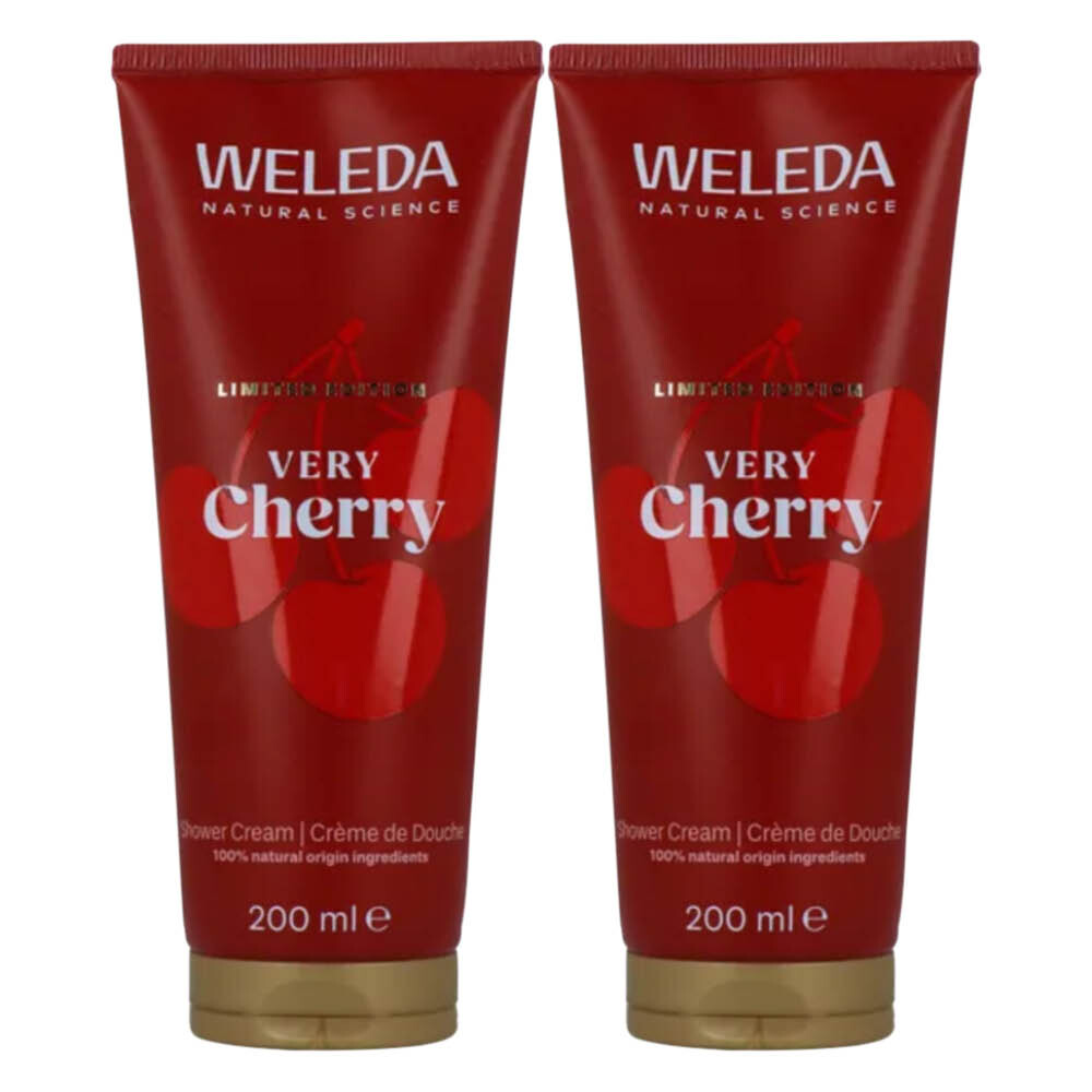 2x WELEDA Douchecreme Very Cherry 200 ml