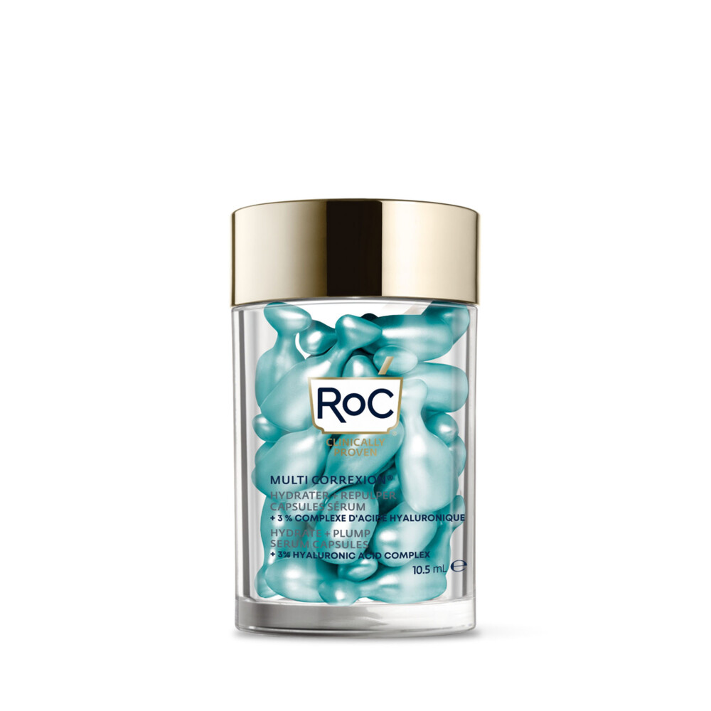 2e halve prijs: RoC Multi Correxion Hydrate + Plump Serum Capsules 10,5 ml