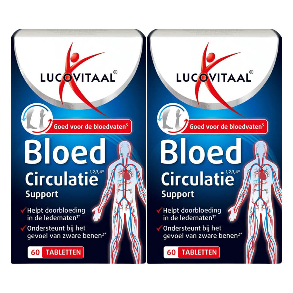 Gratis Verzending: 2x Lucovitaal Bloedcirculatie Support 60 tabletten