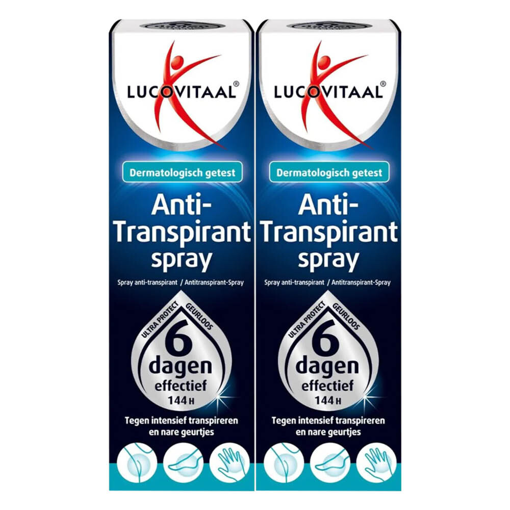 2x Lucovitaal Anti-Transpirant Spray 40 ml