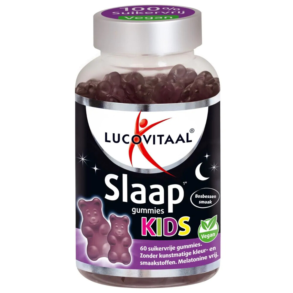 2+3 gratis: Lucovitaal Slaap Gummies Kids Bosbessen 60 gummies