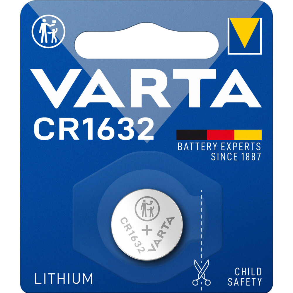 10x Varta LITHIUM Coin Batterijen CR1632 Blister