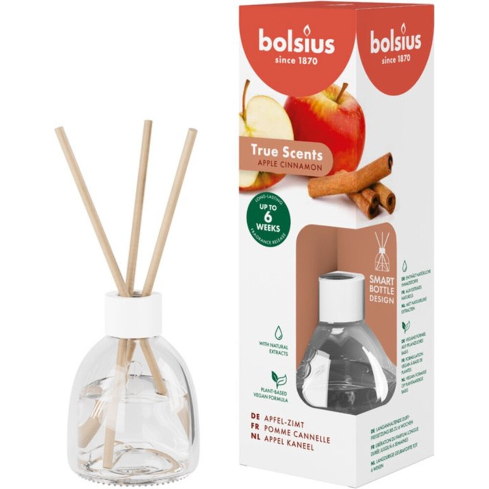 Bolsius Geurstokjes Appel&Kaneel 60 ml