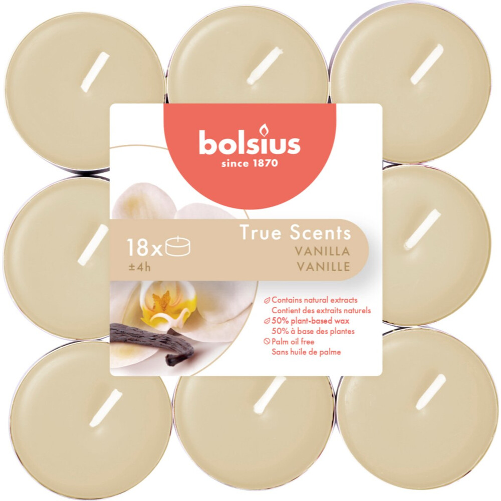 Bolsius Geurtheelicht - True Scents - Vanilla - 18 stuks