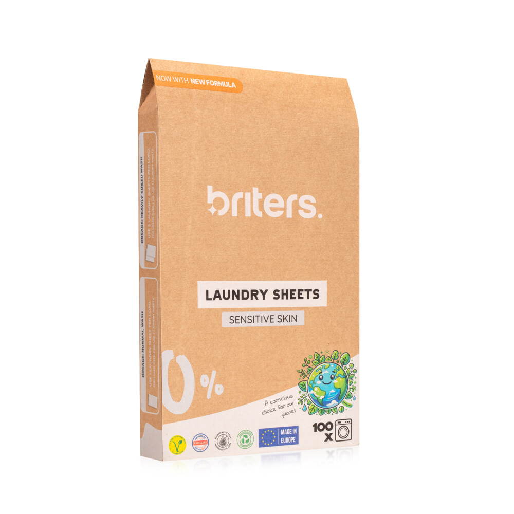 Briters Wasstrips Sensitive Skin 100 Wasbeurten