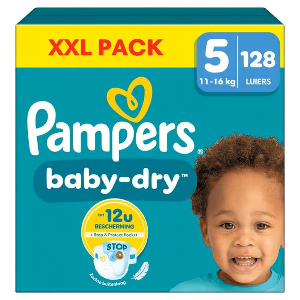 Pampers Luiers Baby Dry Maat 5 (11-16kg) 128 stuks