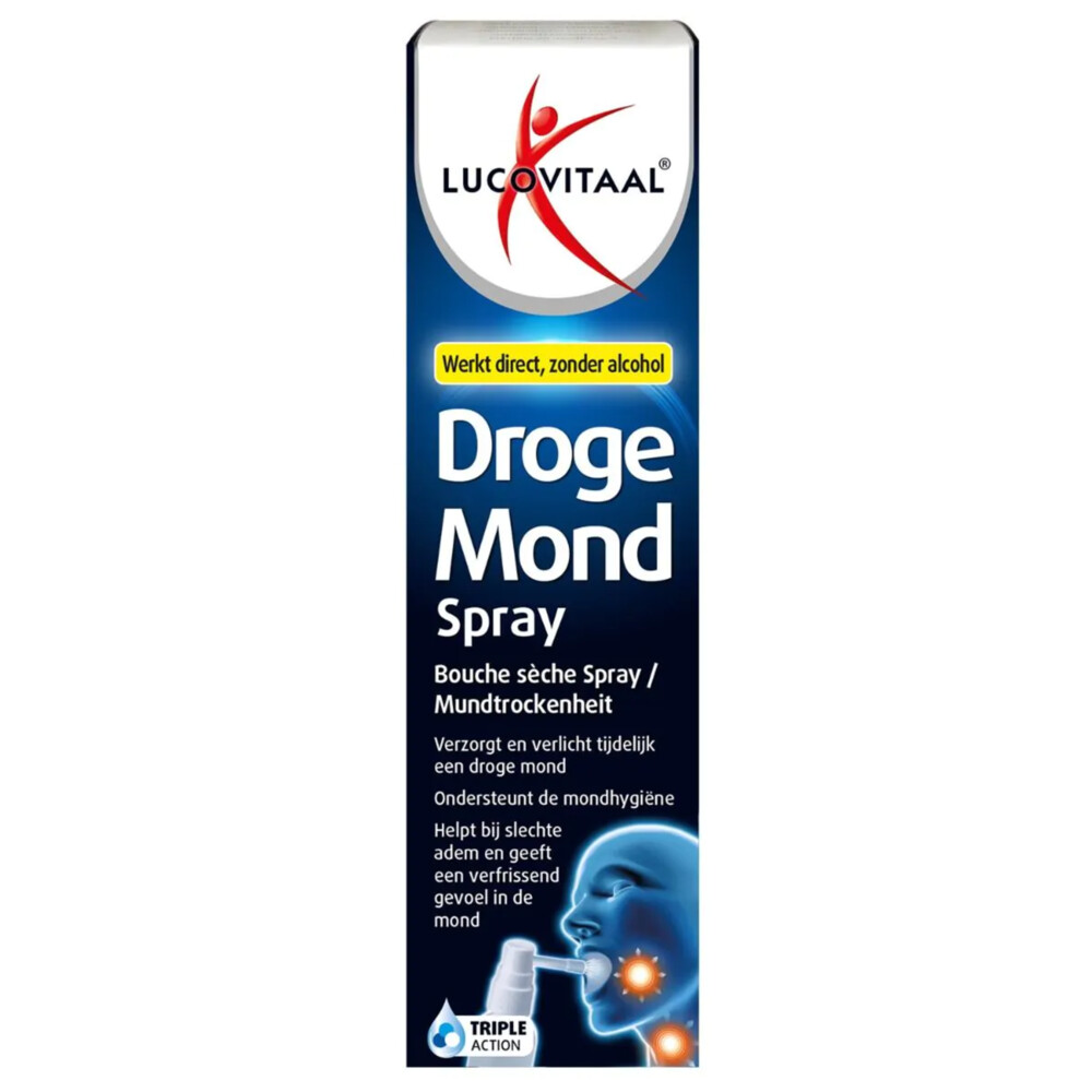 2+2 gratis: Lucovitaal Droge Mond Spray 20 ml