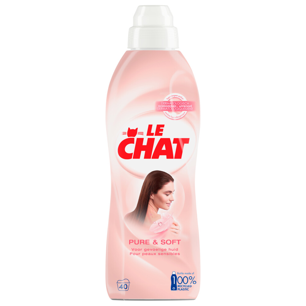 12x Le Chat Wasverzachter Pure&Soft 40 Wasbeurten 880 ml