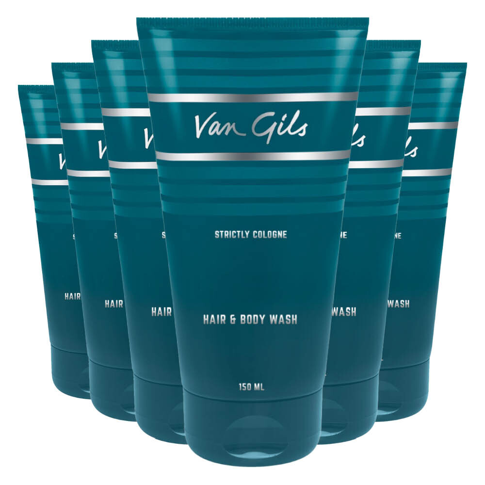 6x Van Gils Strictly Cologne Hair&Body Wash 150 ml