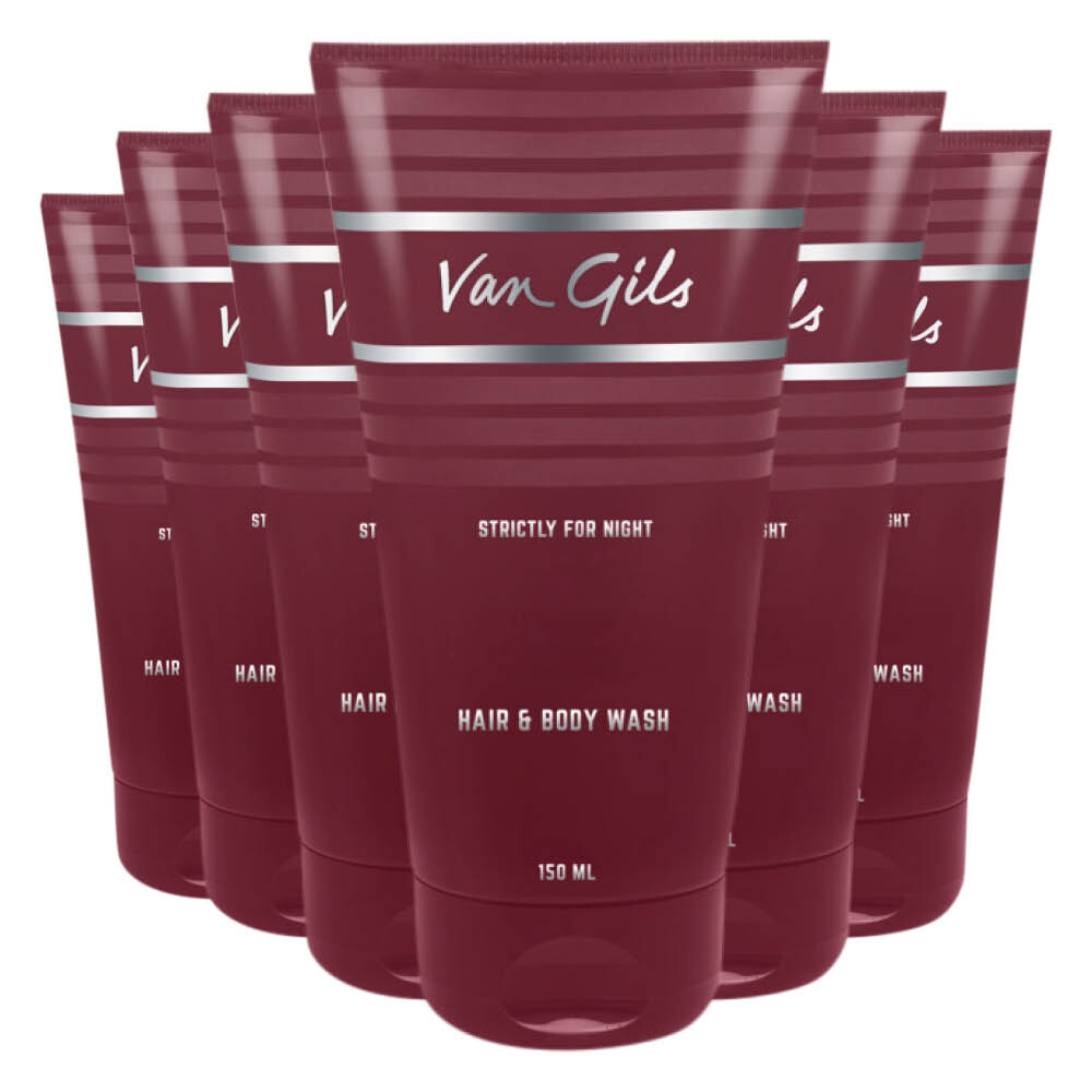 6x Van Gils Strictly for Night Hair&Body Wash 150 ml