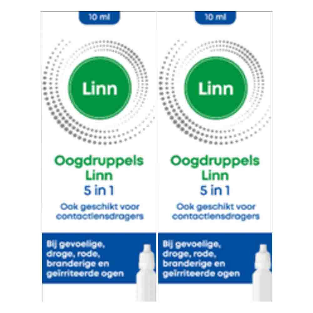 2x Linn Oogdruppels 5-in-1 Euphrasia&Hyaluron 10 ml