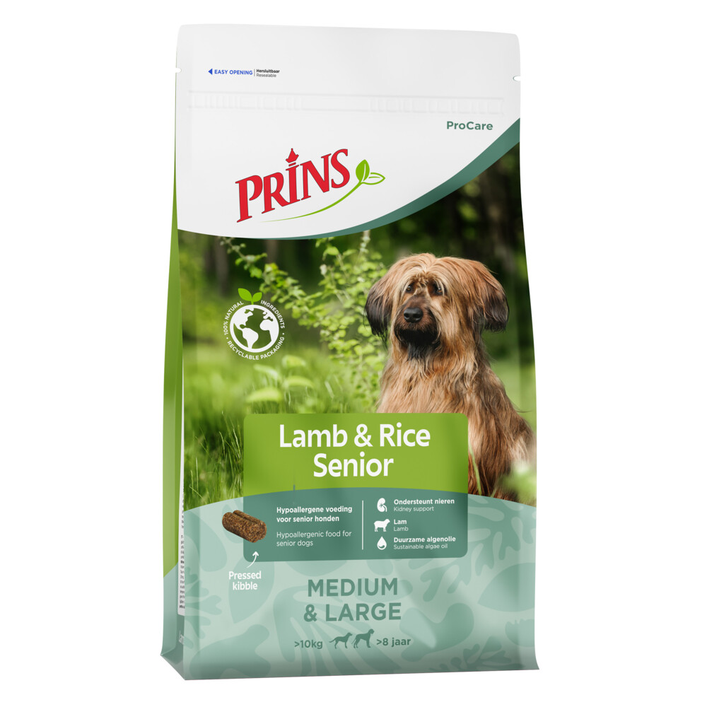 Prins ProCare Hondenvoer Droog Senior Lamb&Rice 12 kg