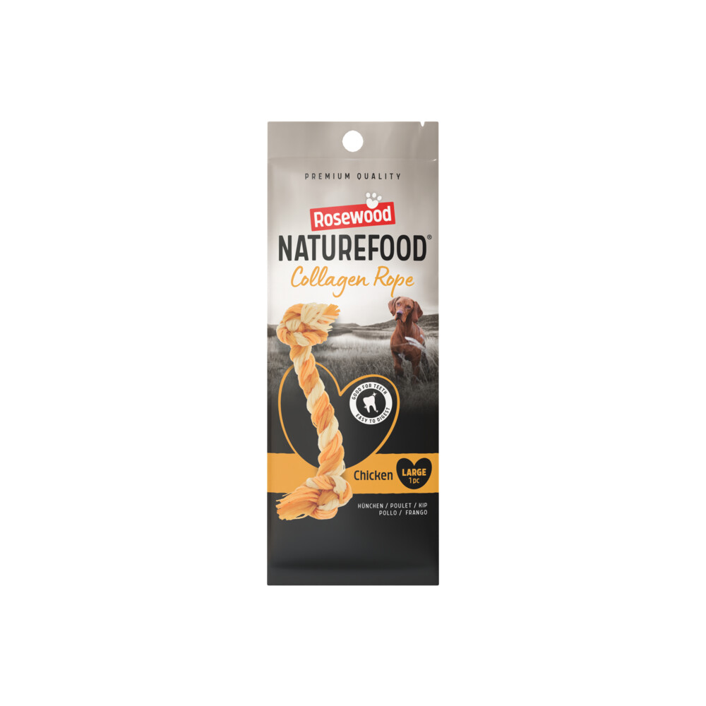 Rosewood Naturefood Hondensnack Collageen Rope Chicken L 70 gr