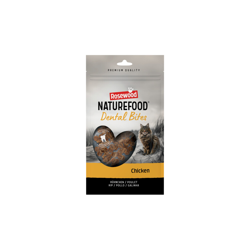 Rosewood Naturefood Kattensnack Dental Bites Chicken 50 gr