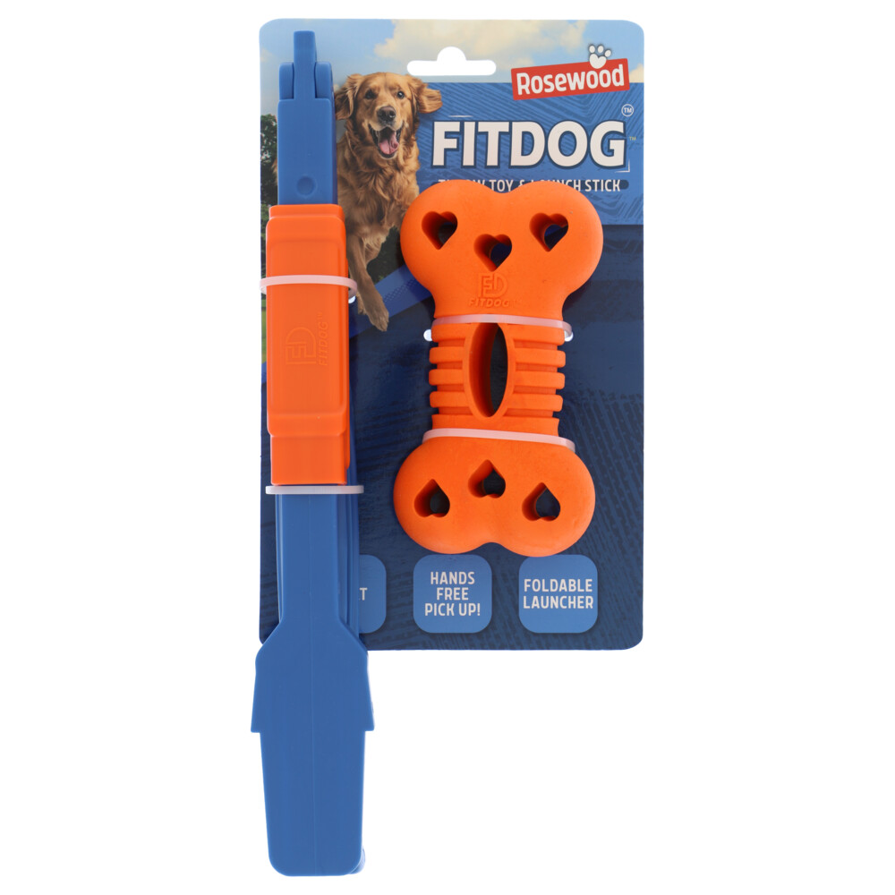 Rosewood Fitdog Bone With Launcher