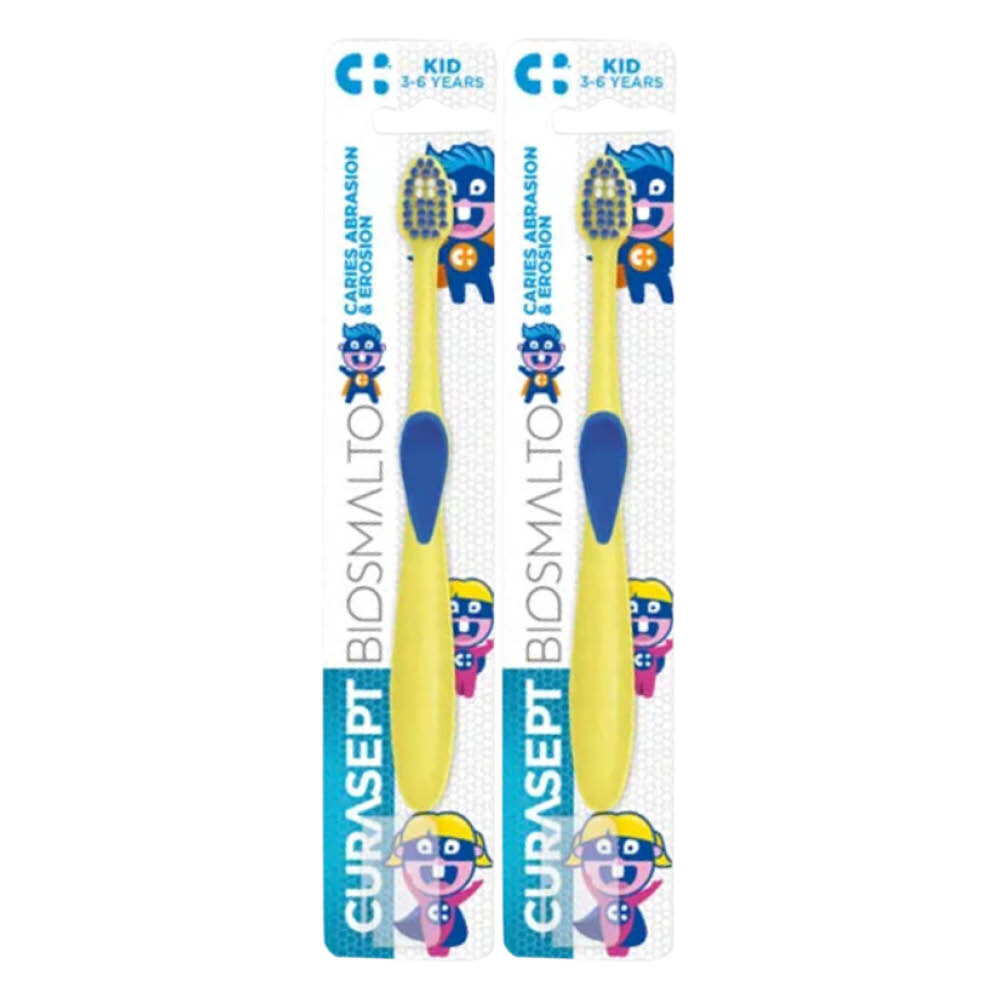 2x Curasept Tandenborstel Biosmalto Kind 3-6 jaar
