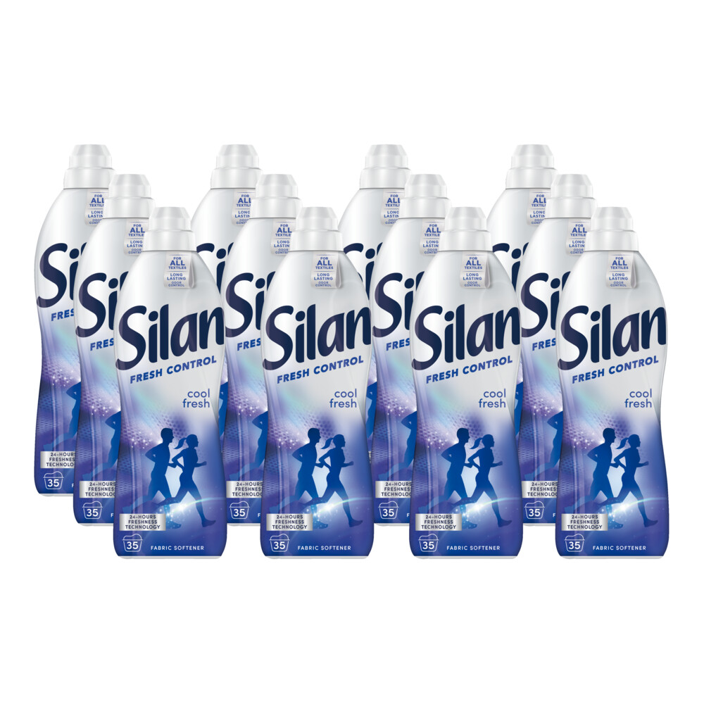 12x Silan Wasverzachter Fresh Control Cool Fresh 35 Wasbeurten 770 ml
