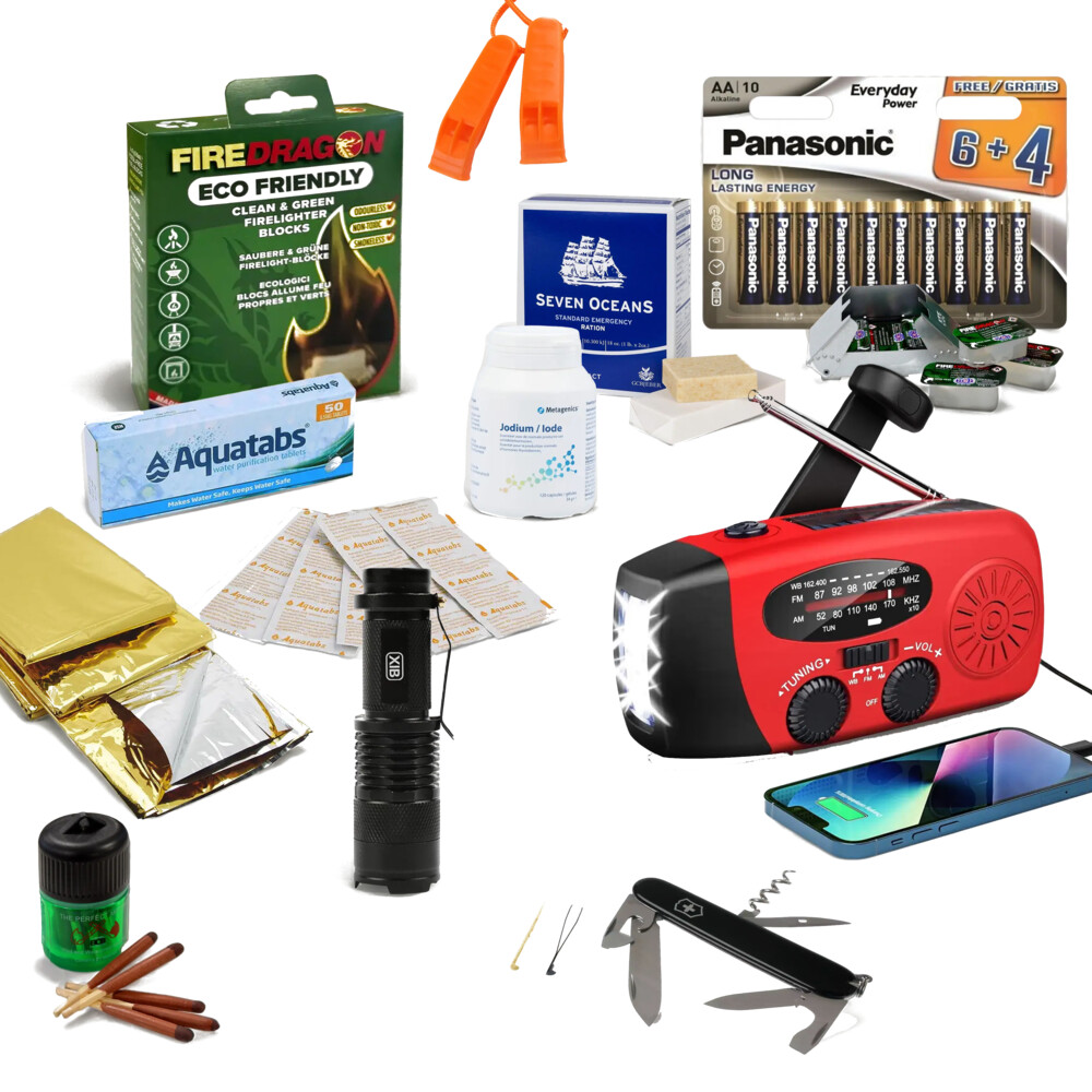 Noodpakket Basis 12 Essentiële Items 1 set