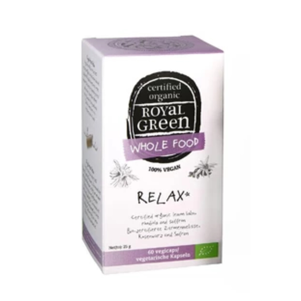 Royal Green Relax Biologisch 60 vegacapsules