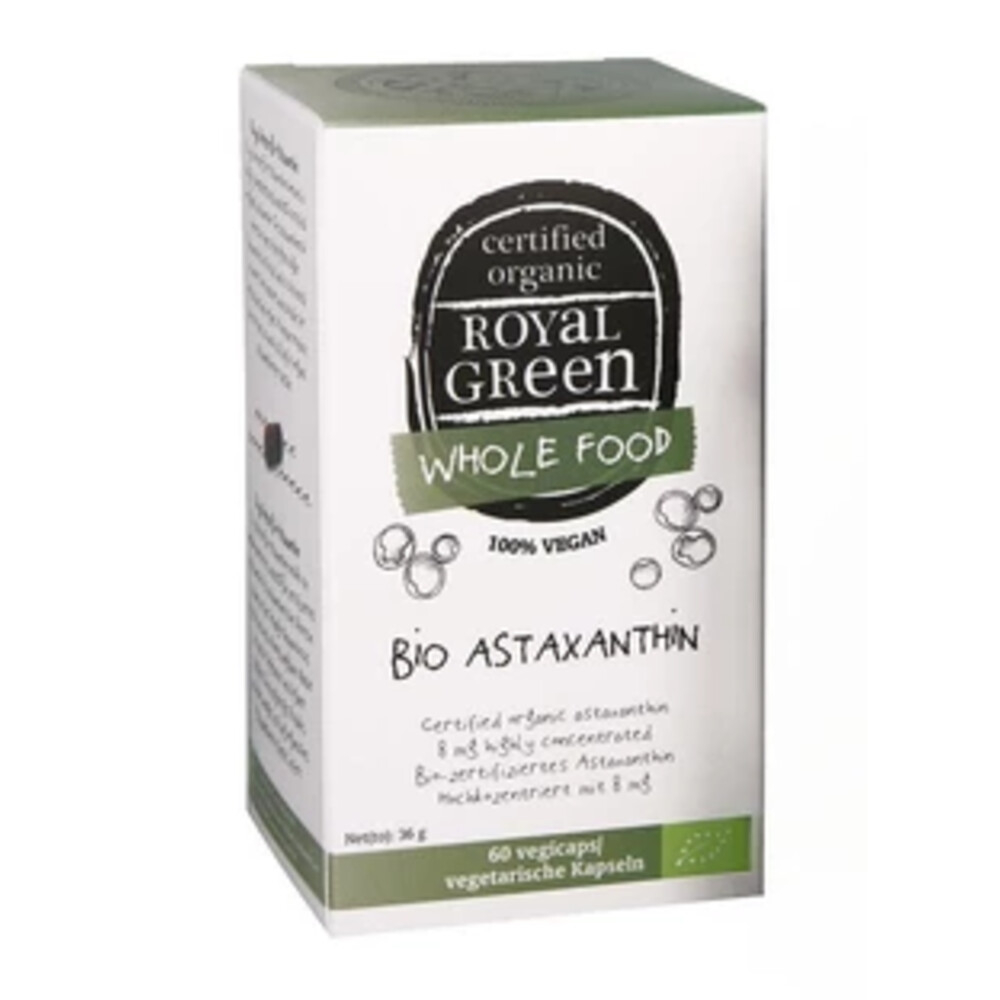 Royal Green Astaxanthine Biologisch 60 vegacapsules
