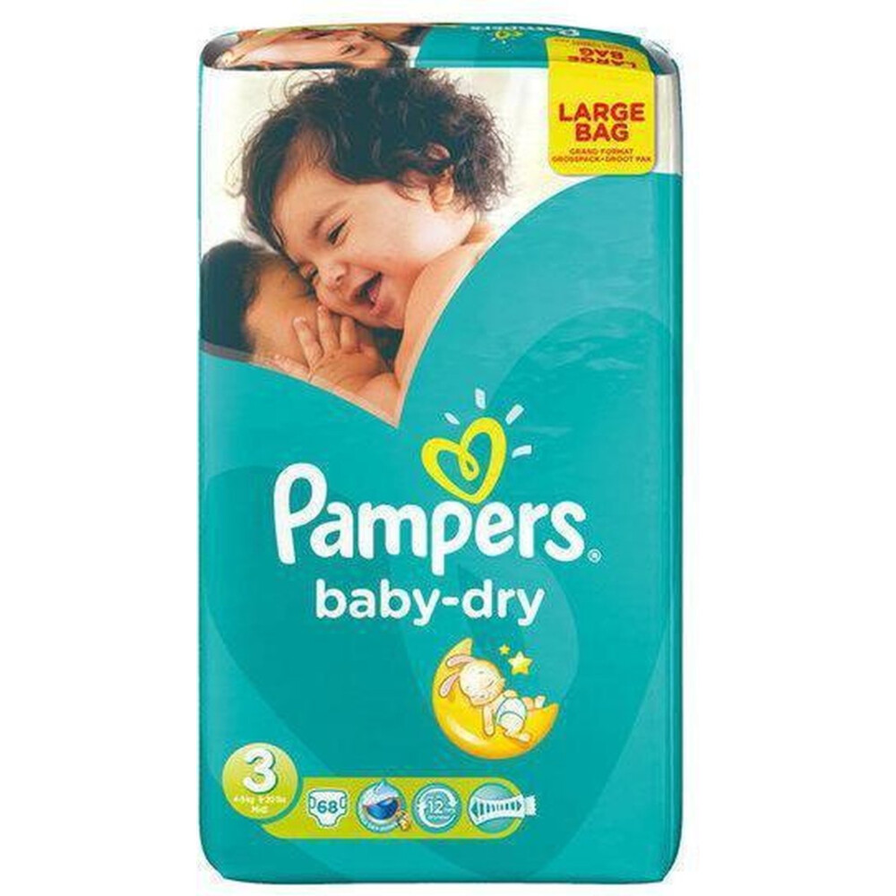 Pampers Luiers Baby Dry Maat 3 (6-10 kg) 136 Stuks