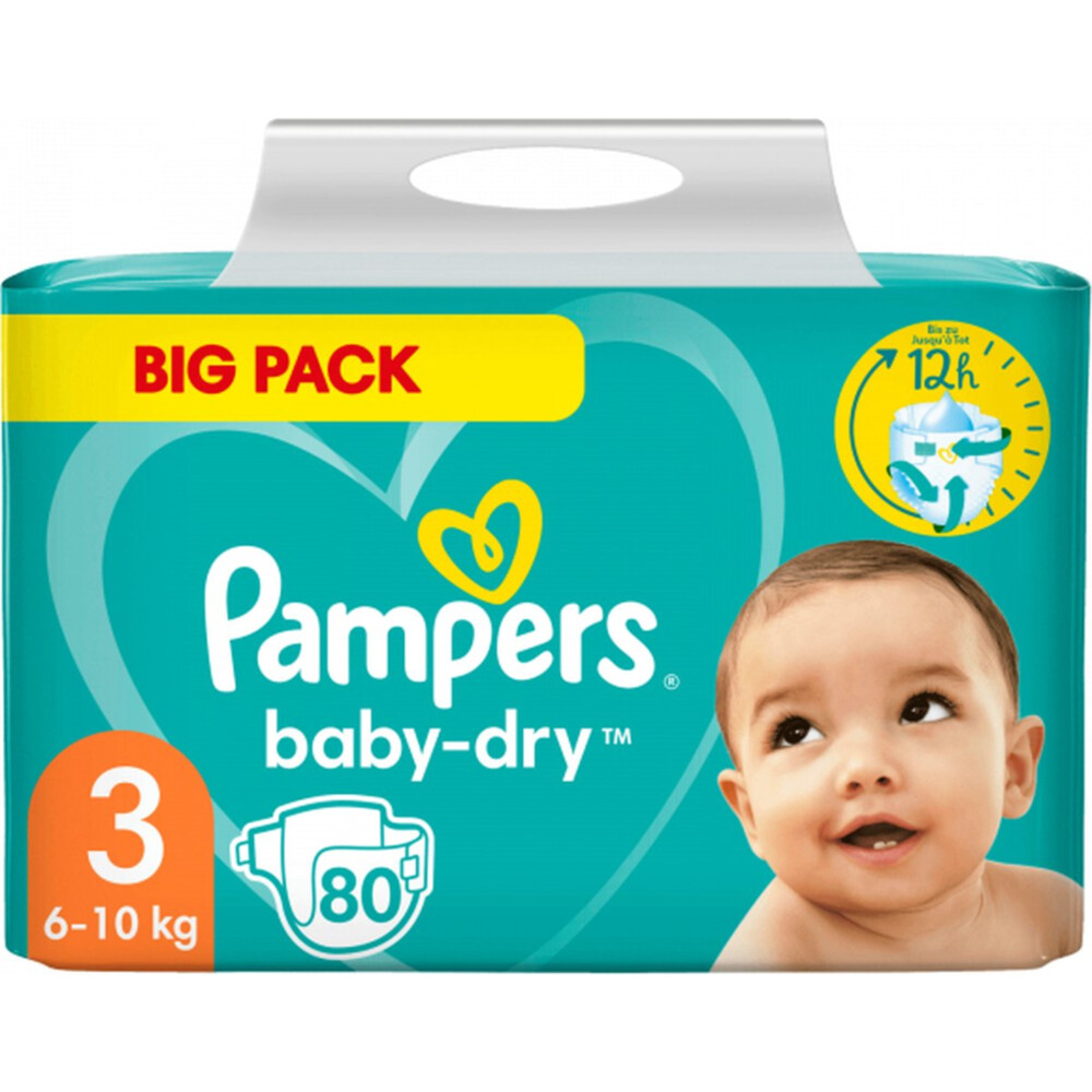 Pampers Luiers Baby Dry Maat 3 (6-10 kg) 160 Stuks