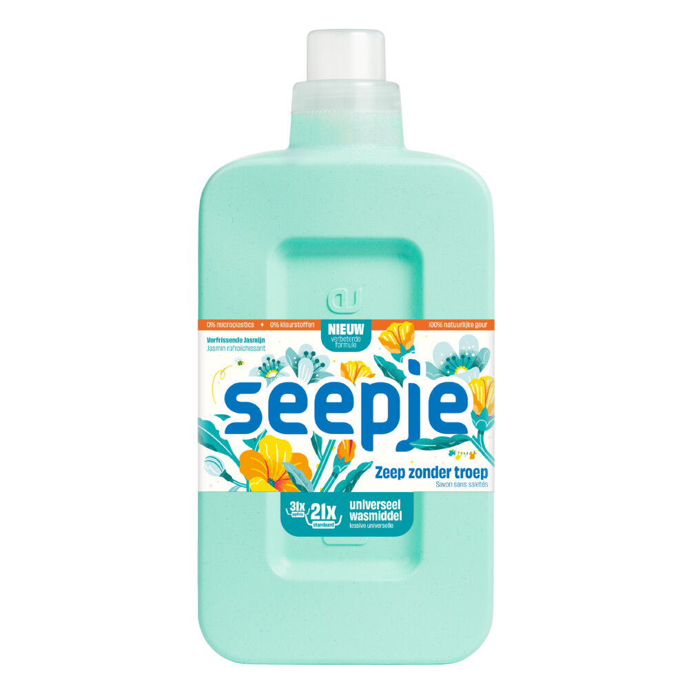 Seepje Wasmiddel Universeel Verfrissende Jasmijn 945 ml