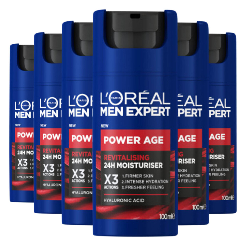 6x L'Oréal Men Expert Power Anti Age Creme 100 ml