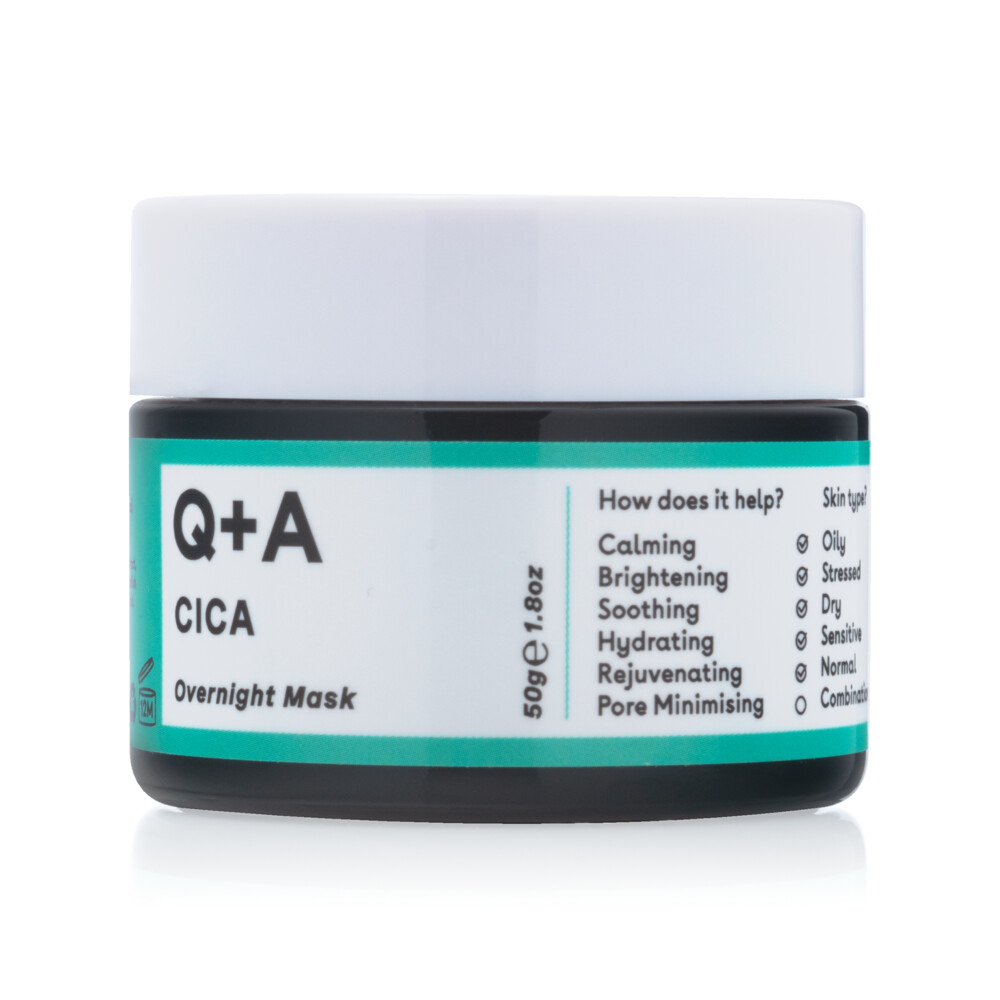 2e halve prijs: Q+A Overnight Mask Cica 50 gr